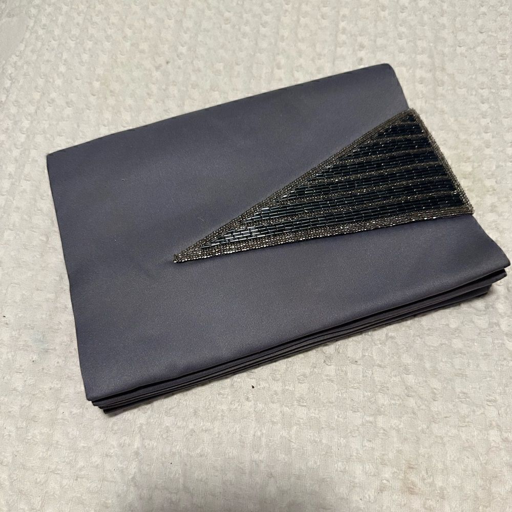 Gray & Silver Dress Clutch EUC